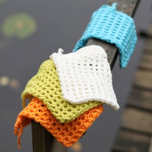 Kotimainen virkattu saippuapussi